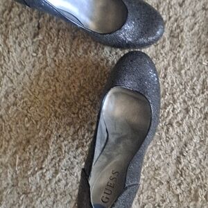 Guess Women's Sparkling Black Loafers